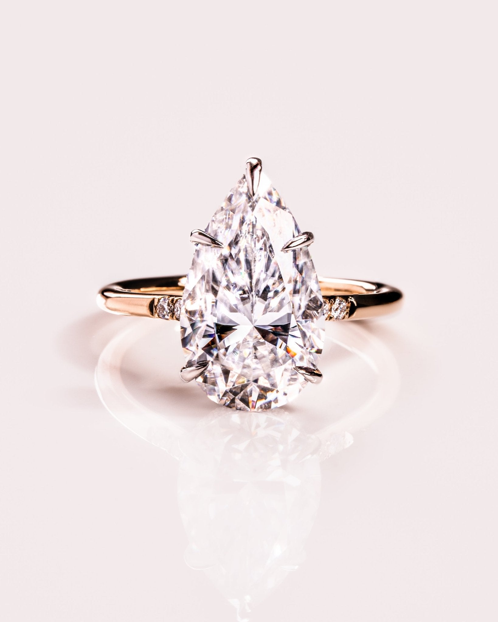Cushion Hidden Halo Lab Grown Diamond Engagement Ring